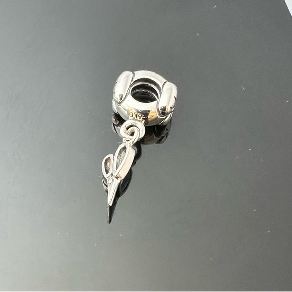 Pandora Scissors Hairdresser Dangle Charm All Silver 925 Ale with gift box #86 - Picture 3 of 5